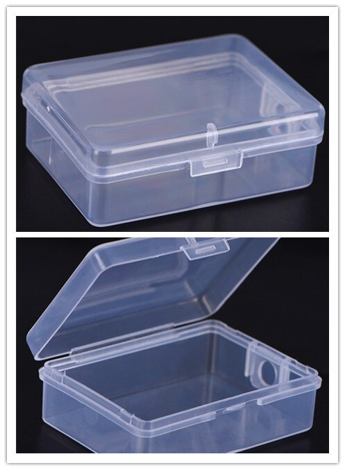 2Pcs Plastic Clear Pill Box Medicine Storage Tablet Weekly Medicine Organizer Splitters Storage Dispenser