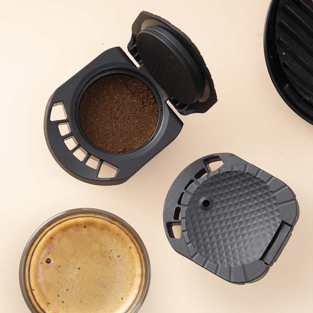 Icafilas påfyllbar adapter dolce velbehag kaffekapsel melkekapsel tømret kaffekapsel i rustfritt stål til geino-maskin