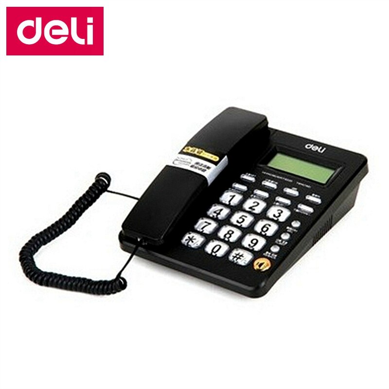 Deli 792- zits telefoonset met snoer, 3.0 " tft-scherm, kantoortelefoonset voor huishoudelijk gebruik