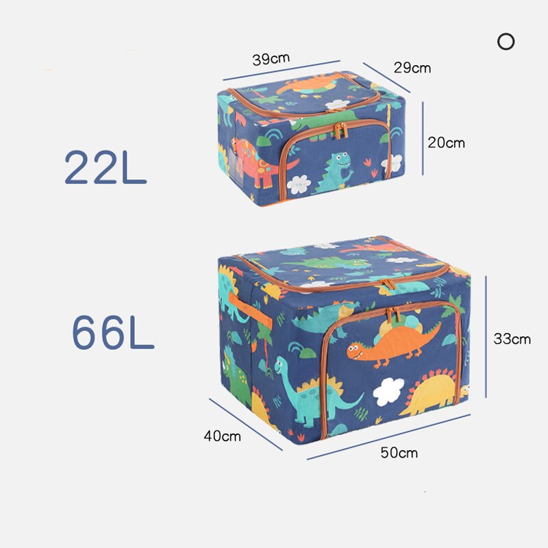 Cute Fabric Storage Box Foldable Clothes Bag Laundry Blanket Pillow Toy Storage Cabinet Pet House Toolbox Car Trunk Organizer