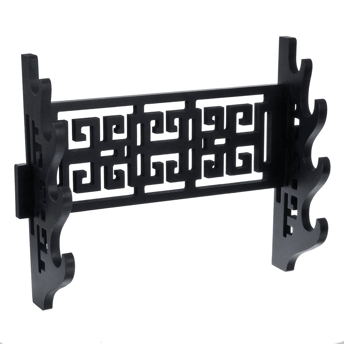 Soporte de espada samurái de 1/2/4 niveles soporte para katana decoración del hogar Vintage gancho de madera para la pared artesanía decorativa estante de soporte de exhibición