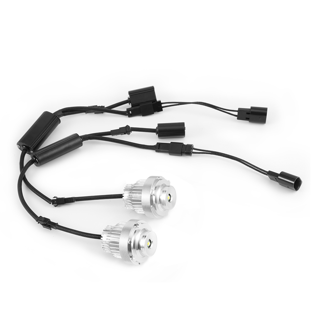 2 uds. Luces de posición LED de Ojos de Ángel 80W sin Error para BMW serie 5 E60 E61 LCI LED Halo anillo de luz Kits de bombillas de estilo de faro de coche