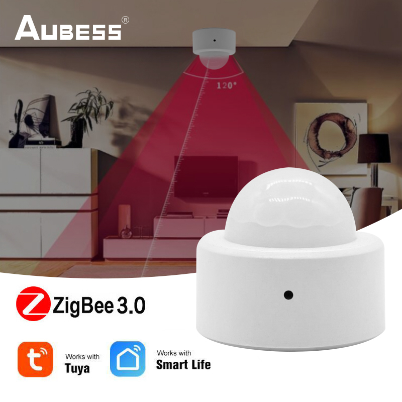 Smart Human Body Sensor Zigbee 3.0 Tuya Mini Motion Movement PIR Transducer Infrared Detector Smart Life Smart Home Security