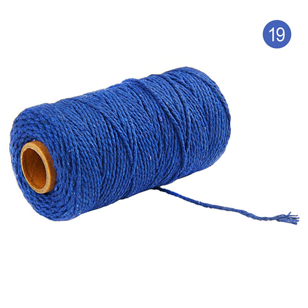 Baumwolle Schnur Seil Baumwolle Garn Seil Handwerk Seil Macrame Artisan String Einfarbig Hause Textilien 91,5 m: 19