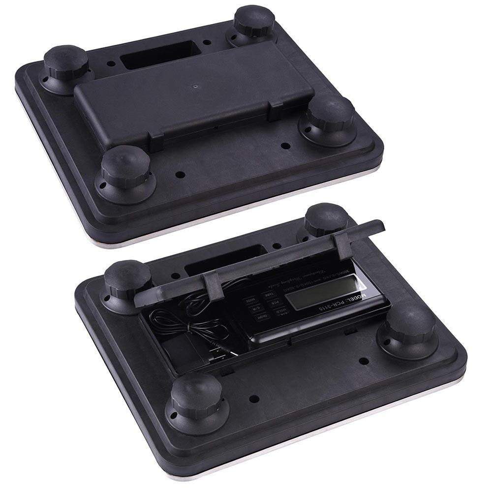 0.1-300kg 660lb Postal Scale Electronic Balance Weight Bench Commercial Digital Platform Scales LCD AC Power