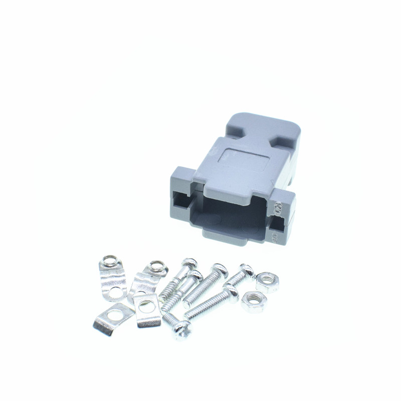 RS232 Serial Port Anschlüsse DB9 Weiblich Männlich Buchse Shell Kunststoff Stecker Stecker 9pin COM Buchse Adapter