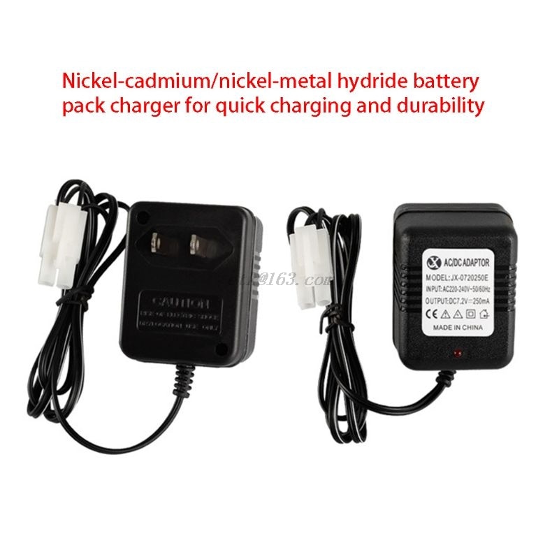 Bærbar smart laderadapter til 7.2v ni-cd ni-mh batteri med ket -2p plugg til fjernkontroll bil leker