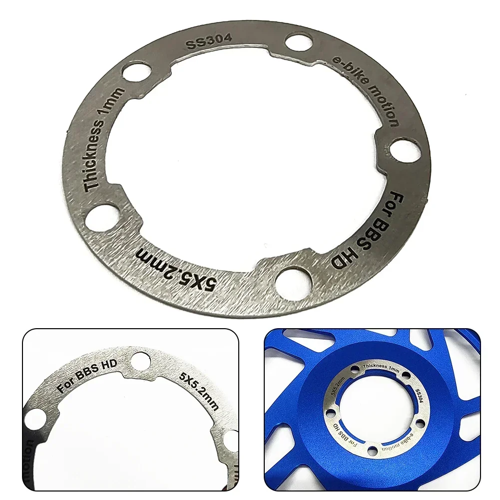 Arandelas para bicicleta eléctrica, espaciador de corrección de compensación de anillo de cadena 42T para junta BAFANG BBS01 BBS02, accesorios de piezas de ciclismo: Verde claro