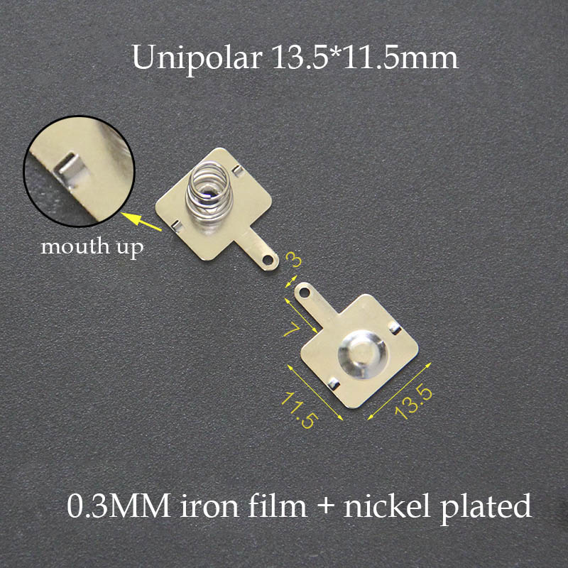 3Pairs AA Battery Contacts Spring Contact Band Plate 13.5/13/11.28*11.5MM 29*11MM Battery Connector Positive Electrode Negative: Beige