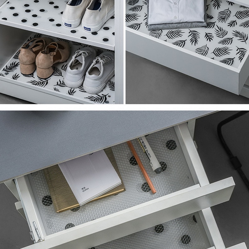 1 Roll Drawer Mat Oil-proof Moisture Kitchen Table Shelf Liner Waterproof Mats Cupboards Pad Cheapest Drawer Mat