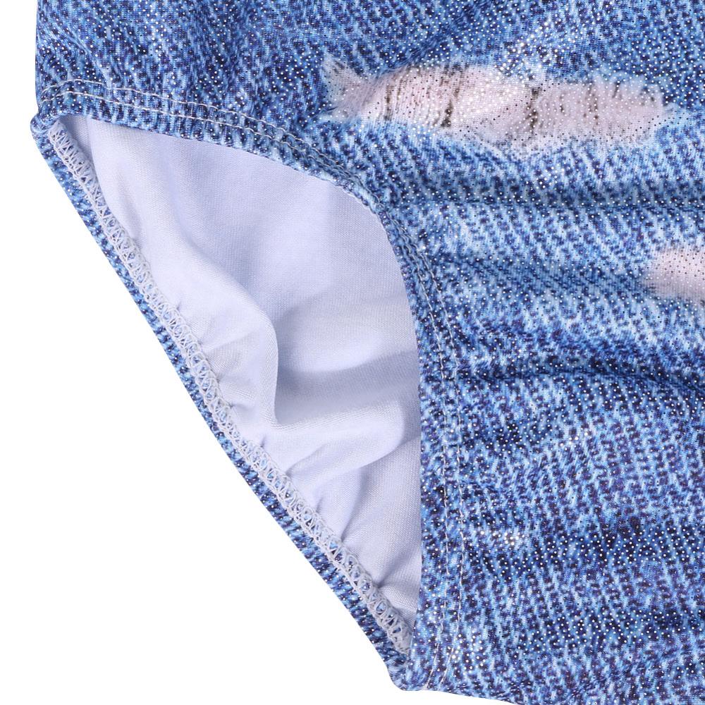 BAOHULU 3-14 Year Children Ballet Leotard Lifelike Dog Friend Pattern Gymnastics Leotard Soft Touch Ballet Jumpsuit