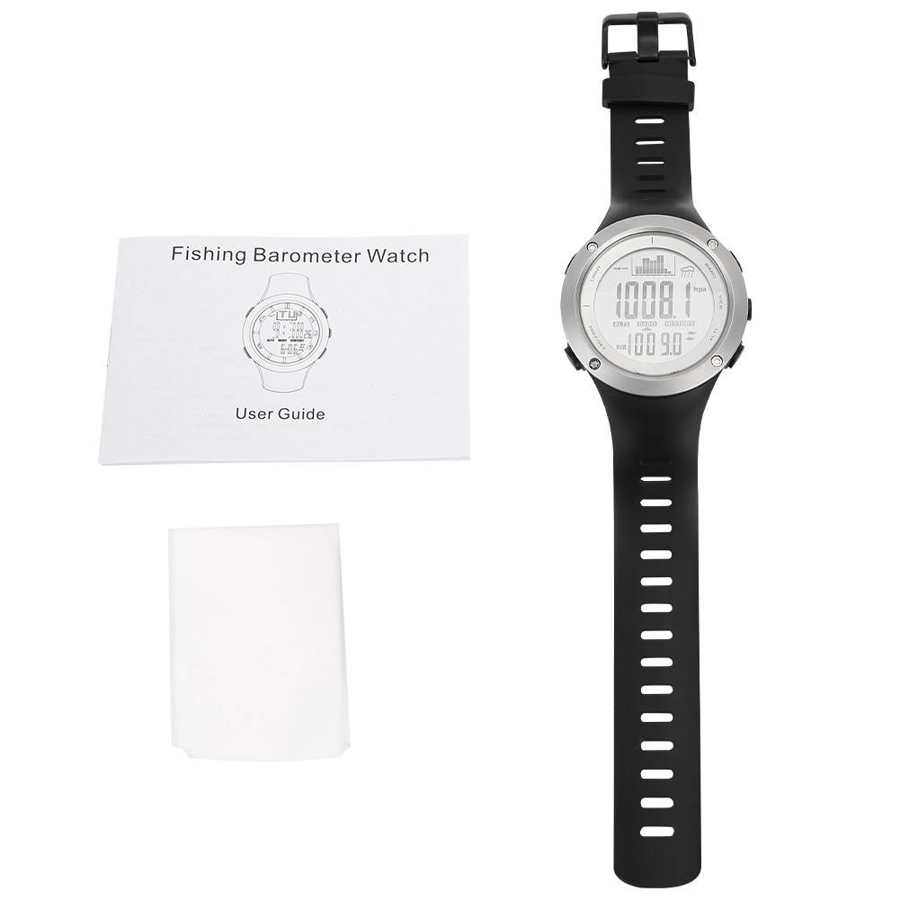 SUNROAD Fishing Barometer Watch Waterproof Altimeter Digital Watches Durable: Default Title