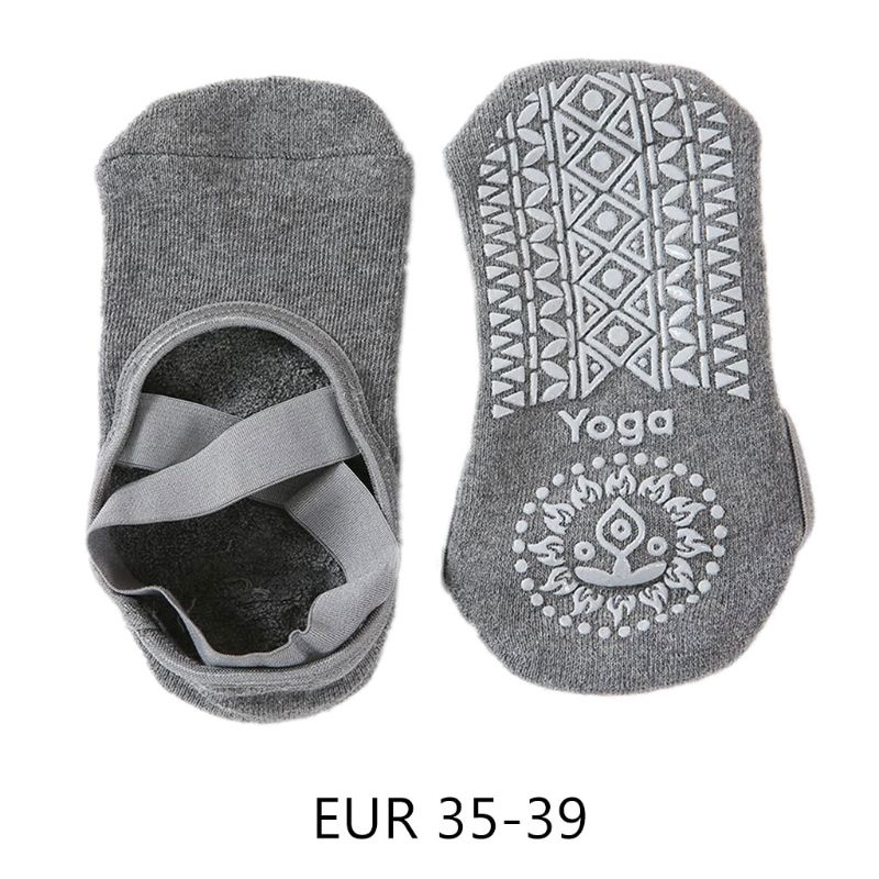 Yogasokken voor dames met antislip handgrepen en bandjes fitness sport ballet pilates sokken