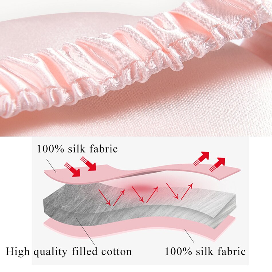 Máscara para dormir, máscara de olho de dormir 100% 3d, seda natural, máscara para os olhos, tampa macia e portátil, 20 peças venda dobrável