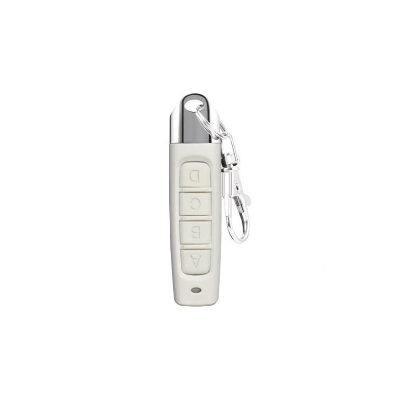 433MHZ Remote Control Garage Gate Door Opener 4 Keys Universal Remote Control Clone Cloning Code Car Key With Lock/ABCD Keyboard: white ABCD
