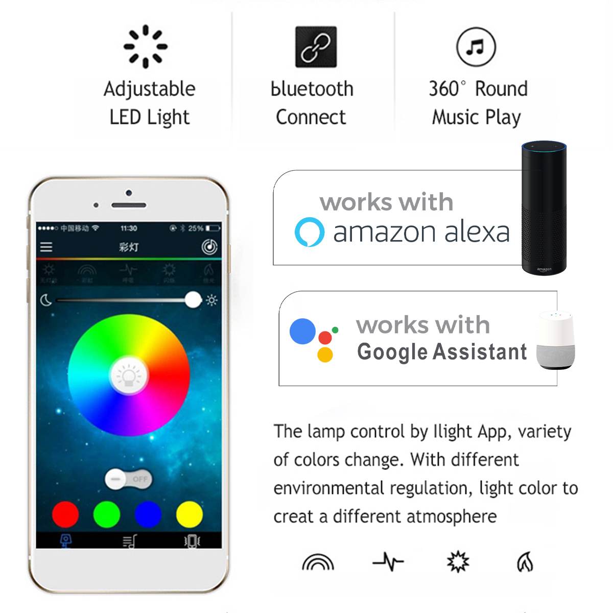 100W Wifi App Intelligente Controle Moderne Rgb Led Plafondlamp Home Verlichting Bluetooth Muziek Licht Slaapkamer Smart Plafondlamp