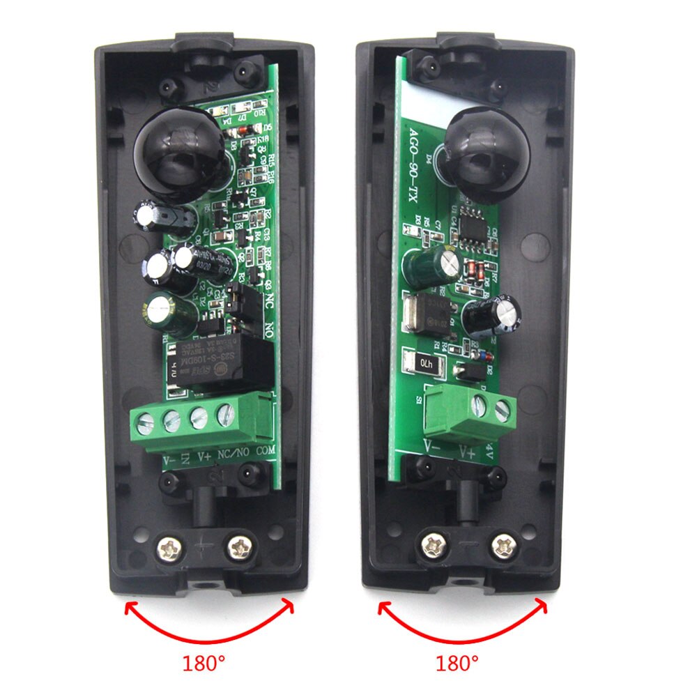 Waterproof Active Photoelectric Single Infrared Beam Infrared Sensor Barrier Detector For Gate Door Window Burglar Alarm System