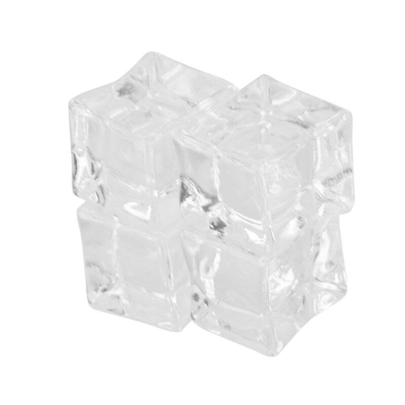 20Pcs Kunstmatige Acryl Ijsblokjes Crystal Barwar Bruiloft Decor - 2.5Cm: Default Title