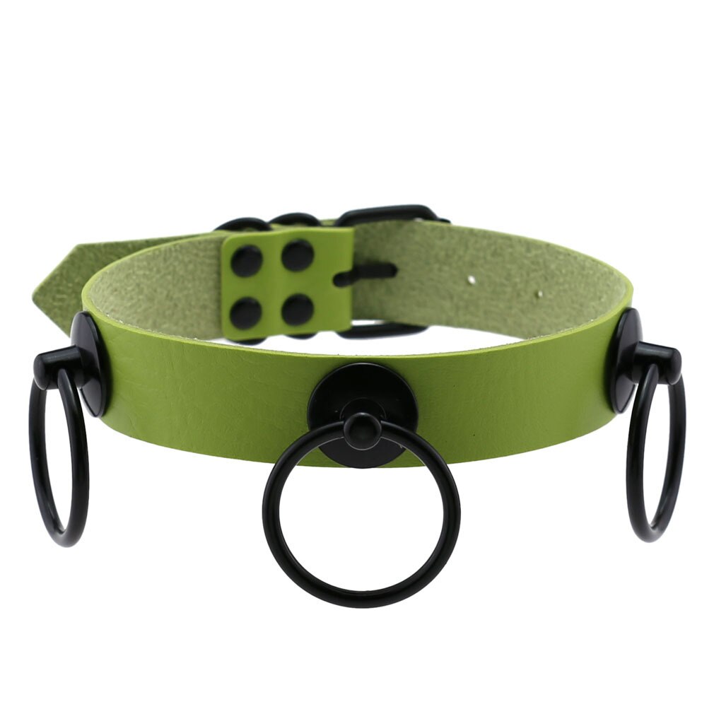 Halloween Cosplay Gothic Grün Halsband Kragen Halsketten Für Frauen Emo Punk Balck Spitze Geometrie Anhänger Halskette Y2K Schmuck: P079 Grün