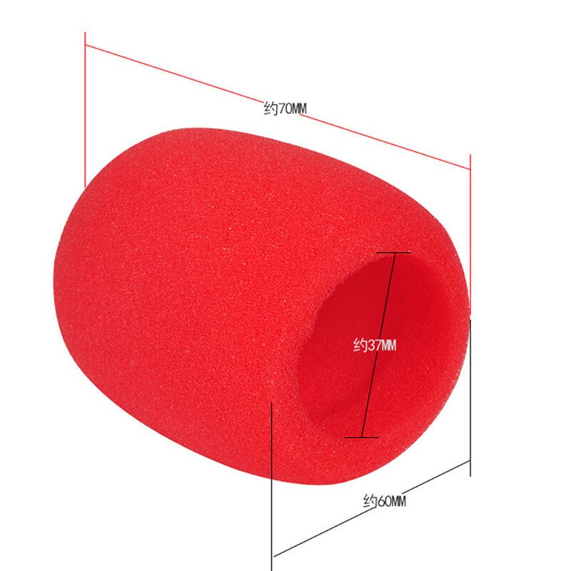 2 Stks/partij Pro Handheld Microfoon Foam Mic Cover Studio Voorruit Beschermende Grill Shield Zachte Spons Microfoon Cap