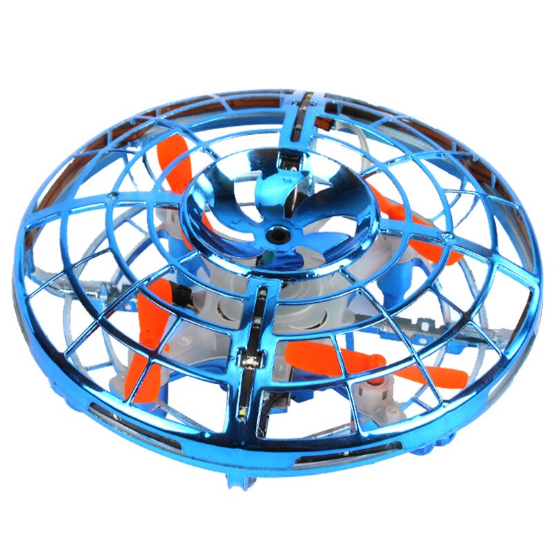 Giocattoli per bambini Blu Indotta Aeromobili Sospensione Ragazzo Giocattolo Luminoso Gyro Flying Saucer Mini Aereo Bambini Amici Regali di Luce Up giocattoli