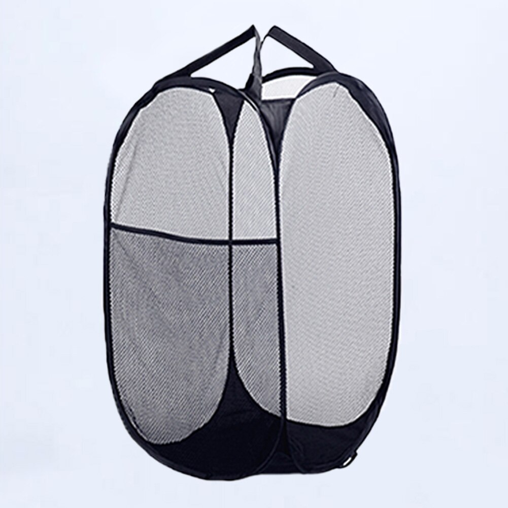 Steel Wire Washing Clothes Hamper Large Capacity Portable Laundry Basket Bin Foldable Organizer Bag Storage Mesh Home