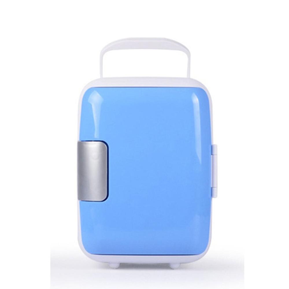Energiesparende und Umweltfreundliche praktische Auto Tragbare Mini Trinken Kühler Auto Reise Kosmetische Kühlschrank: Blau