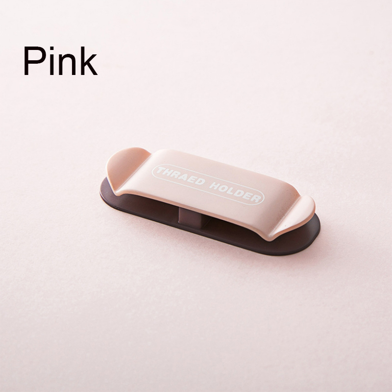Cable Organizer winder Strong Adhesive Wall Hooks Power Plug Hook Socket Hanger Holder Data Cable Management Clip: pink