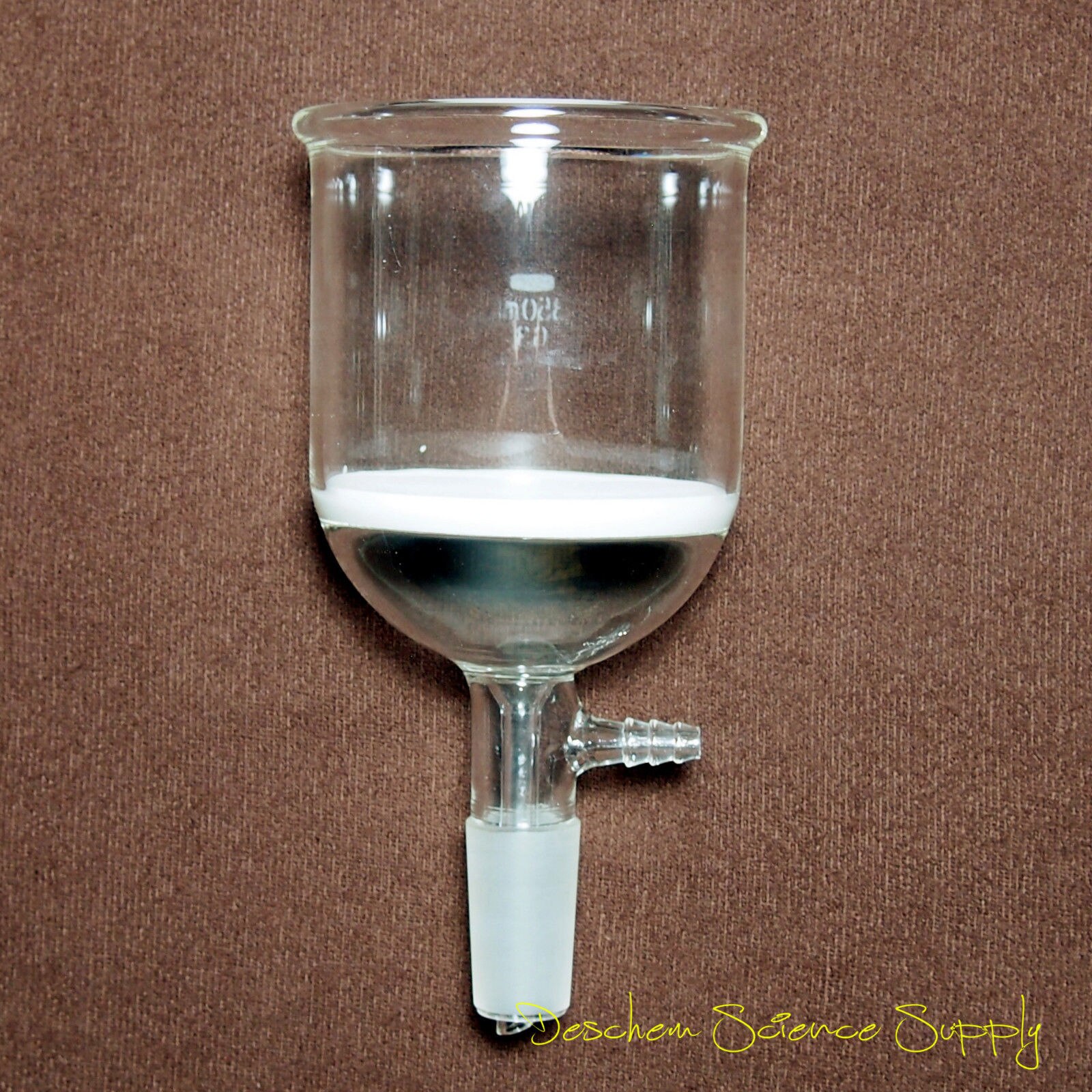 350 ml, 24/40, embudo de vidrio Buchner, filtro de succión 3 #, cristalería química de laboratorio