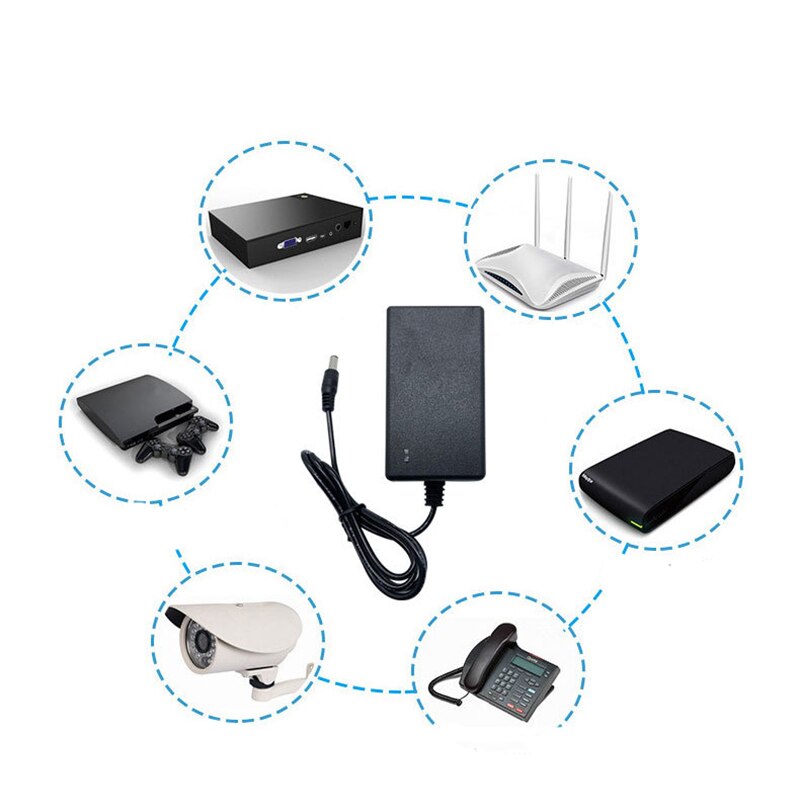 8.4V 12.6V 16.8V 2A 21V 25.2V 1A 18650 Lithium Battery Charger DC 5.5MM*2.1-2.5MM 110-220V Lithium Li-ion Battery Wall Charger