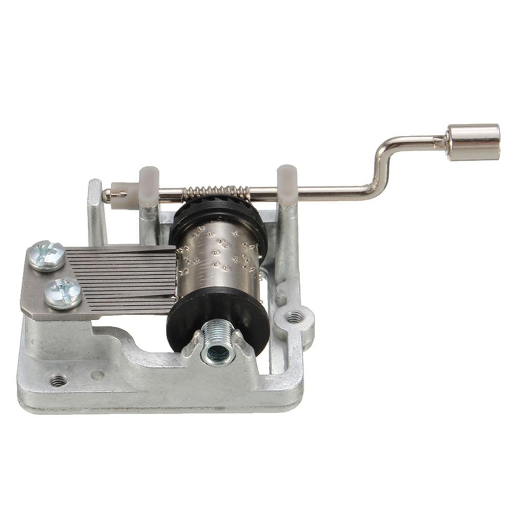 DIY Music Box Mini Hand Cranking Music Movement DIY Music Box Decorative 10 Tones Beautiful Melody Hand Crank Movements Parts