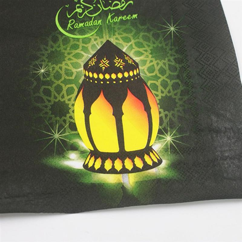 40 st ramadan servetter tryck färgglada engångsservetter i arabisk stil pappershanddukar för festfestival