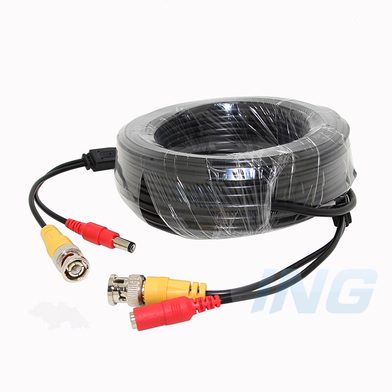 30M DC BNC 2in1 Video Power Adapter CCTV Camera Cable Security System Accessories