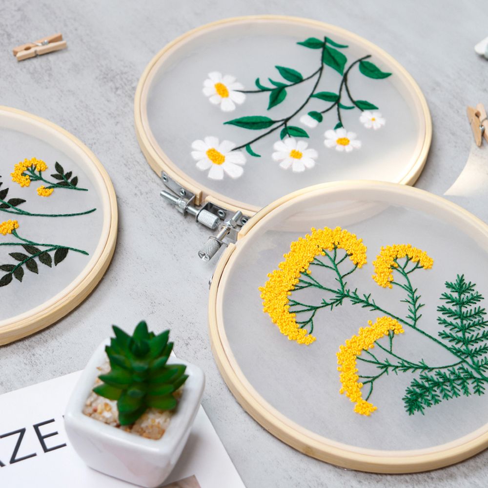 Manual DIY Needle Arts Arts Crafts Embroidery Set Needlework Tools Cross Stitch Kit Embroidery Material Bag