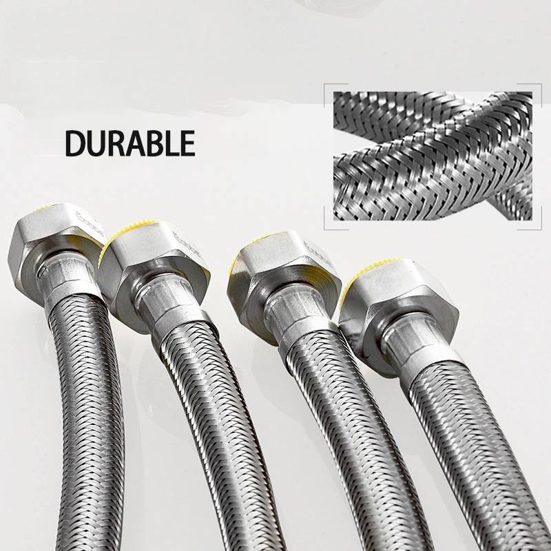 Braided Stainless Steel Water Supply Hose Bathroom Plumbing Fittings Used For The Flexibility Of Toilet Seat Bidet Accessories