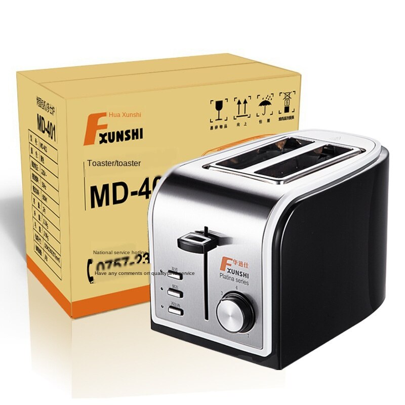 Household Baking Bread Machine electrical Toasters Stainless Steel Breakfast Machine Toast grill oven 2 Slices 220V