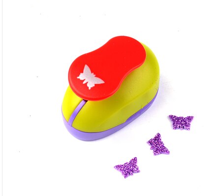 2.5cm blommor punch pyssel stansar scrapbook puncher skum scrapbooking cutter eva punch barn prägling pappershål: Fjäril