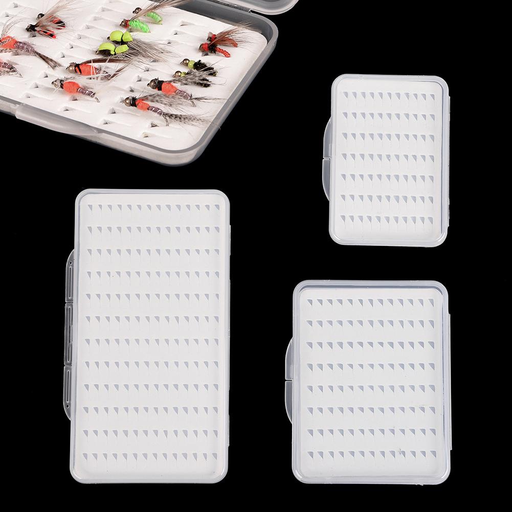 Portabale Fly Fishing Lure Bait Box Trout Flies Storage Box Case Container Organizer Pouch Waterproof EVA 3 Size Storage Boxes
