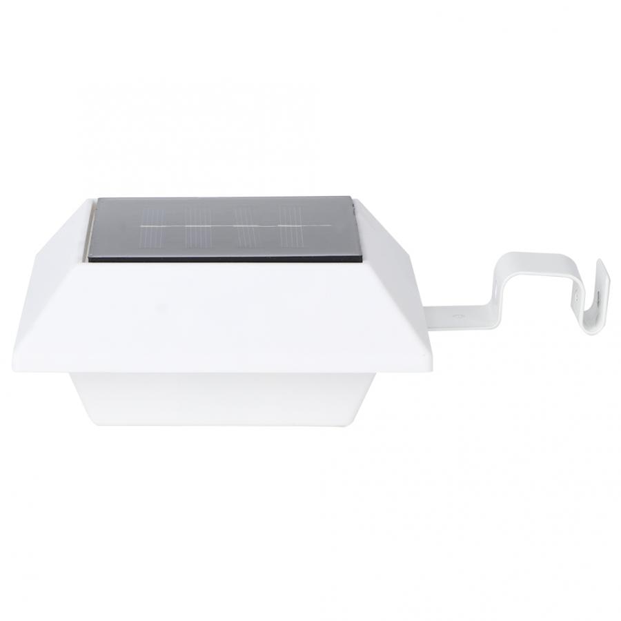6 LED Solar Lights Outdoor Waterproof Solar Power Fence Light Garden Security Gutter for Garden Front door Garage Fence