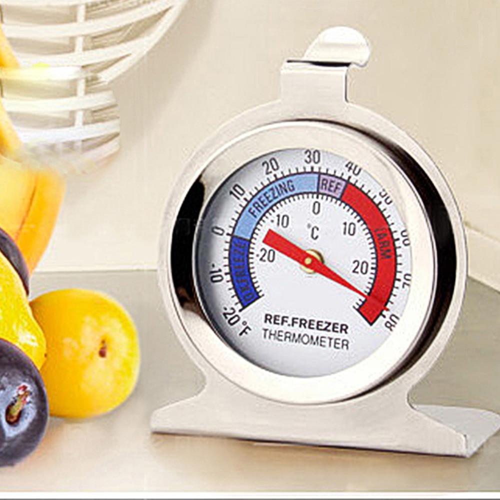Commercial Stainless Steel Refrigerator Classic Series Large Dial Fridge Freezer Thermometer