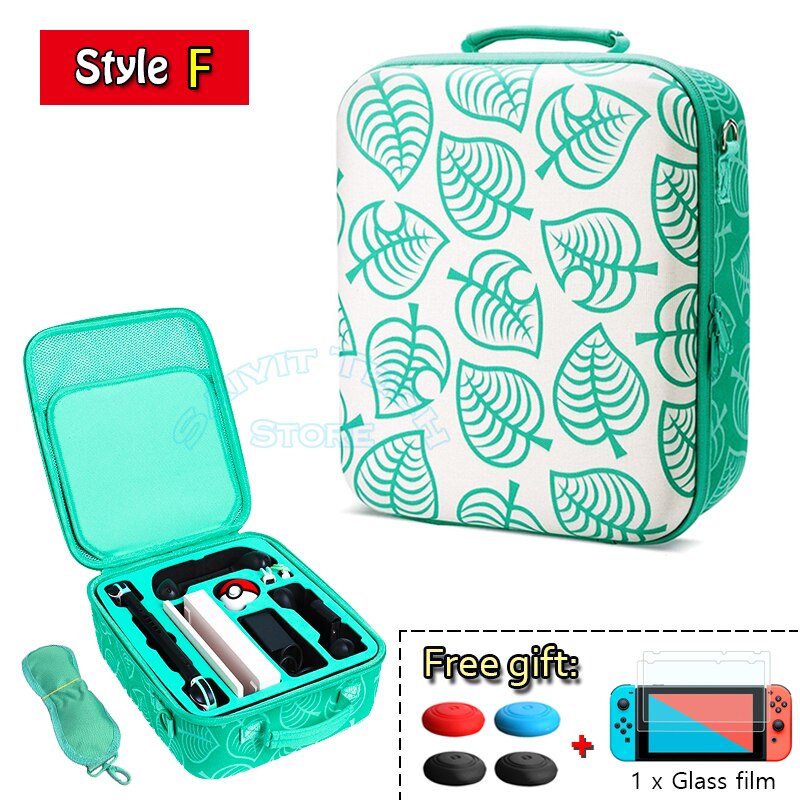 For Nintend Switch EVA Travel Bag NS Carrying Storage Case Cover Protector Hard Shell for Nintendo Switch Games Accessories: Style F