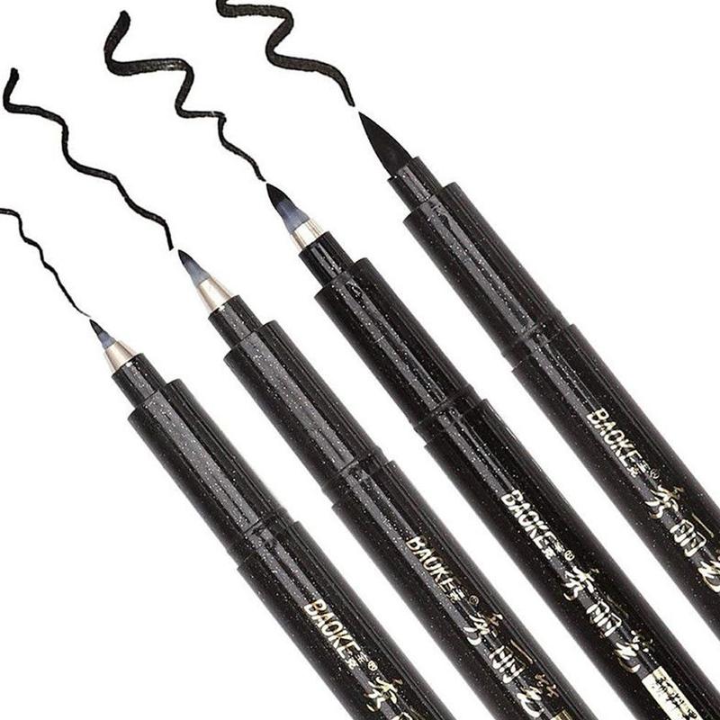 Calligraphy Pen Hand Lettering Pens Brush Lettering Pens Markers For Writing Drawing Black Ink Pens Art Marker