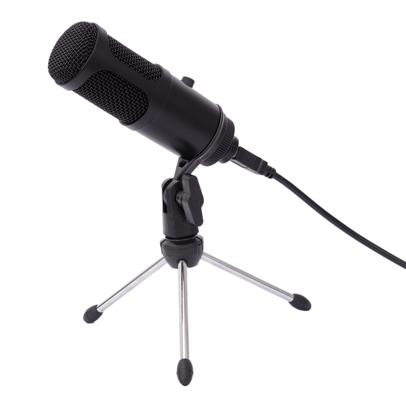 USB Capacitor Microphone Computer Recording Microphone with Volume Adjusting Microphone for PC Notebook Computer: Default Title