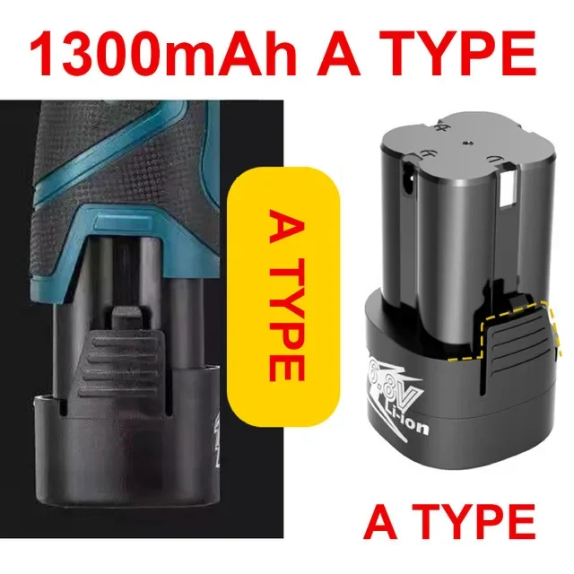 100% 16.8V 18650 Lithium Battery Li-ion Battery for Electric Screwdriver Battery Hand Electric Drill Batteries 2500mAh: black