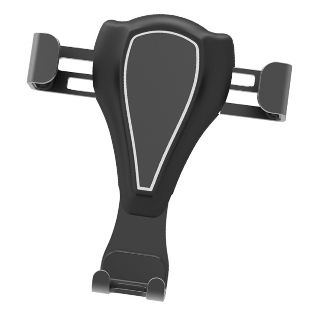 Car Gravity Car Phone GPS Holder Universal Smartphone Grip Air Vent Mount Mobil Phone Holder Stand For Car Black Gold Silver: Black