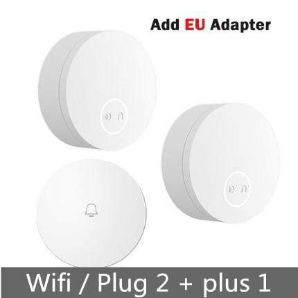 Xiaomi Linptech Wireless Doorbell Self-Generating Smart Door Bell Transmitter Memory Function Wifi Version Connect Mijia APP: Wifi 2R add EU ada