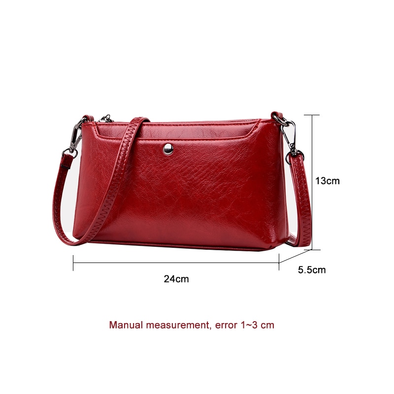 Women Flap Casual Leather Shoulder Bags Lady Crossbody Messenger Bag Envelop Clutch Purse