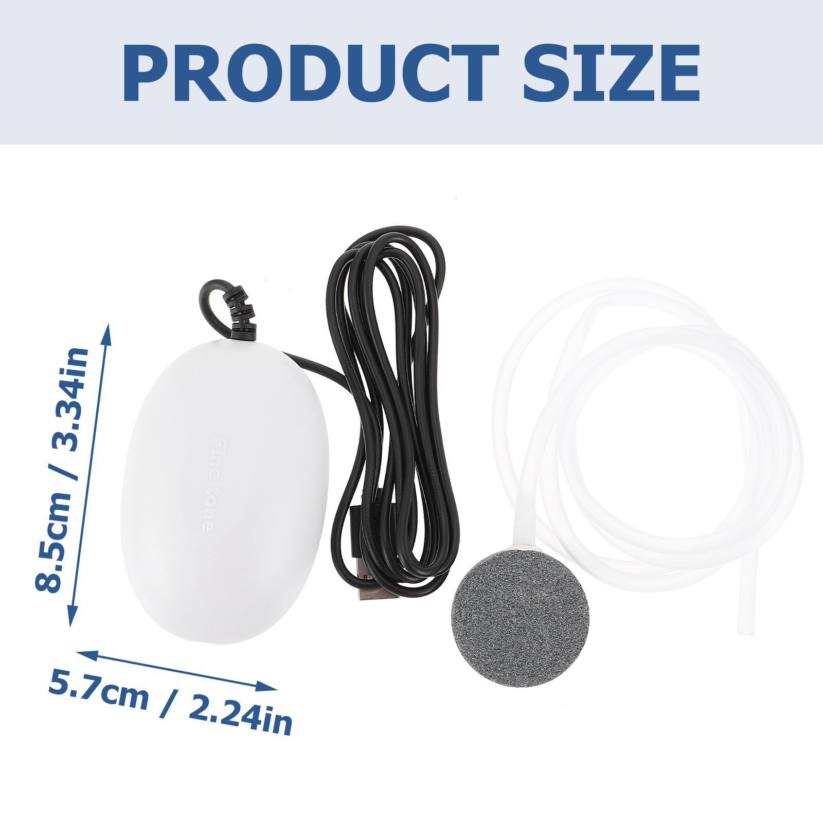 1 Set of Small Aquarium Air Pump USB Air Pump Portable Aquarium Bubbler