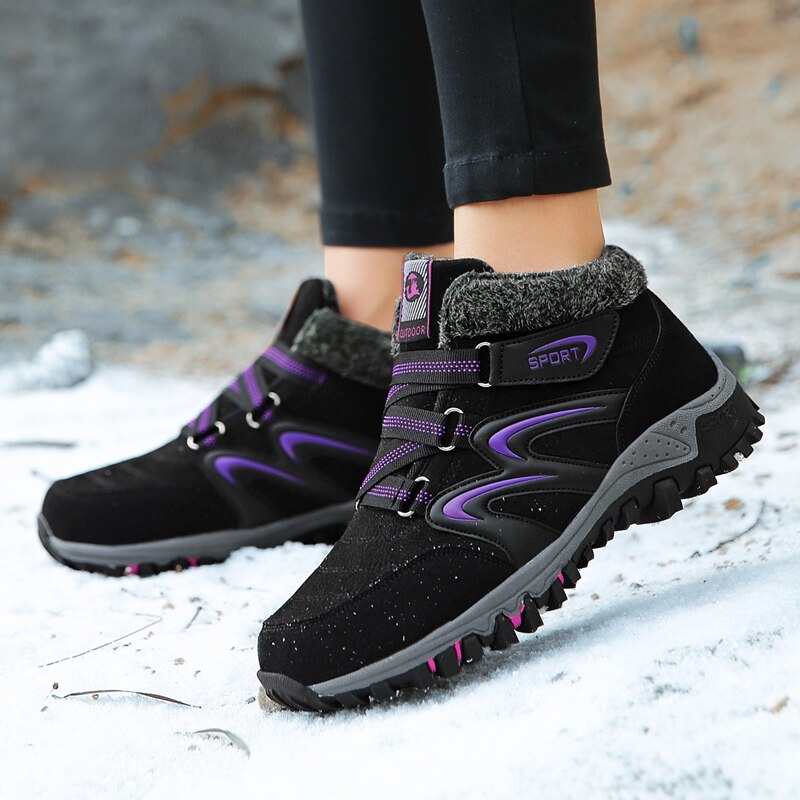 Gammal mamma vinter varm dam vulkanisera skor sneakers skor utomhus kvinnlig promenadskor zapatos mujer