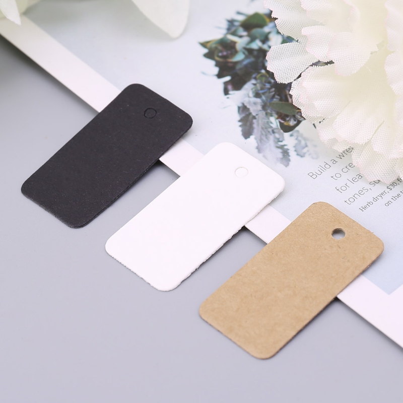 Étiquettes Vintage en papier Kraft pour , étiquettes à suspendre pour bijoux, décor artisanal, 100 pièces